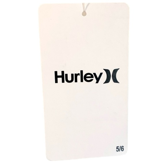 NEW! Hurley Girls Long Sleeve Dri-Fit UPF 50+ Shirt White Swim Top Size 5/6 - Picture 4 of 5